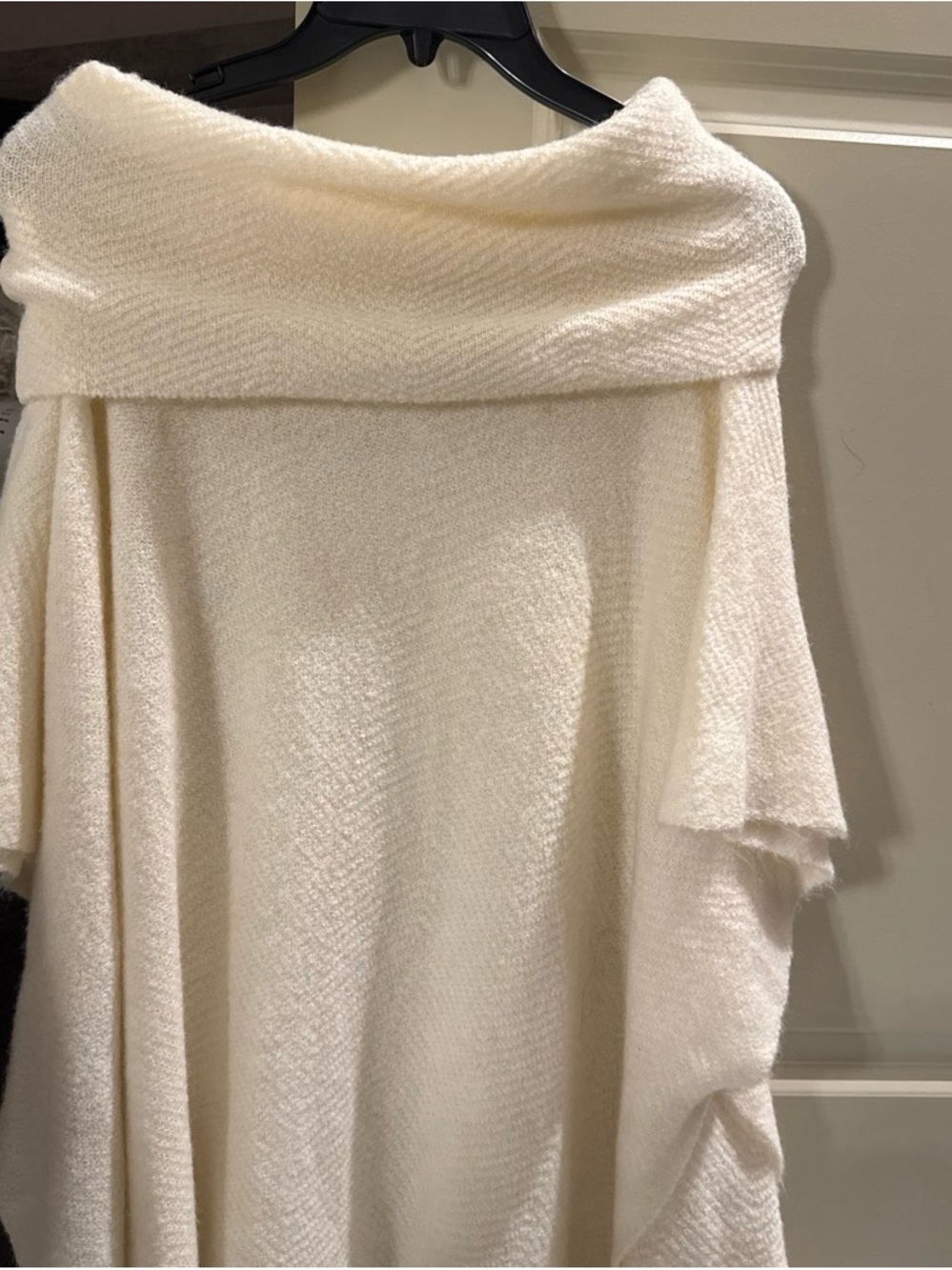 LOFT Cream Off-the-Shoulder Sweater